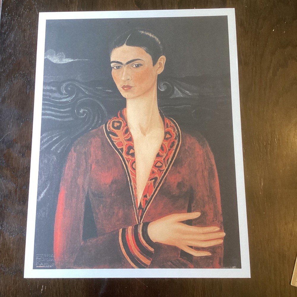 Frida Kahlo Self-Portrait in a Velvet Dress 1926 Taschen Art Print 10x13